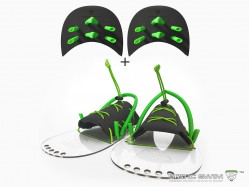 Palmes nageurs et paddles force 2 réglable staticswim